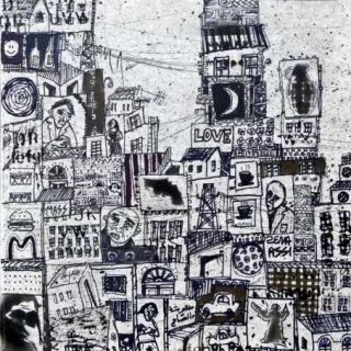 Zena Assi — My City Framed Black & White — 2013