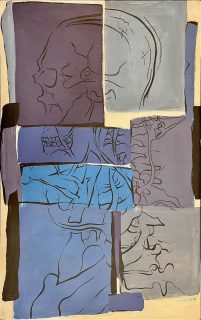 Yvette Achkar — Composition in Blue — 1999