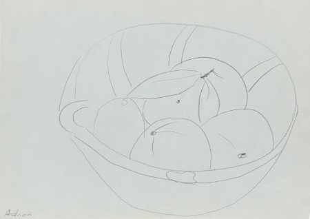 Etel Adnan — Still Life, Fruit Basket