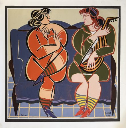 Hussein Madi — Woman Playin Oud, 6/7 — 2021