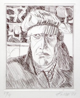 Hussein Madi — Self Portrait — 1987