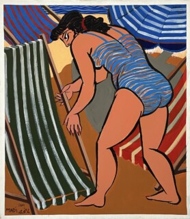 Hussein Madi — Woman at the beach — 2001