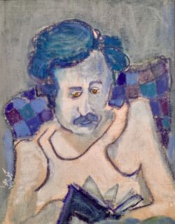 Kameel Hawa — Friend Reading a Book — 1975