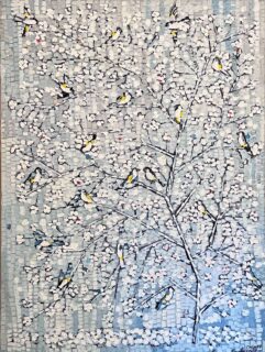 Jamil Molaeb — Birds and Almond Tree in Snow — 2017
