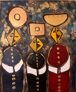 Jean-Marie Kassab — Three Monks — 2024