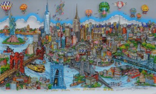 Charles Fazzino — A View From The Bridge — 2013