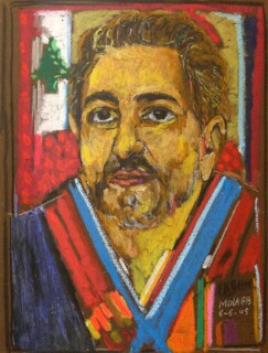 Jamil Molaeb — Portrait of Samir Kassir