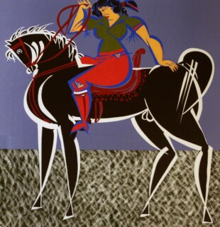 Hussein Madi — Woman on a horse 4/45 — 2003